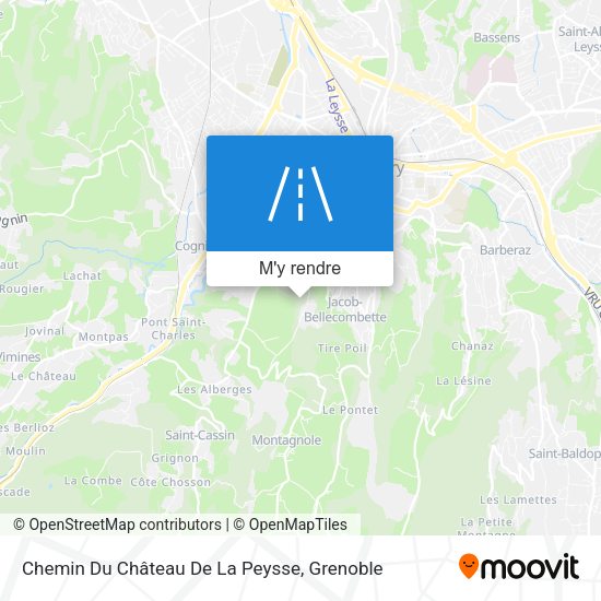 Chemin Du Château De La Peysse plan