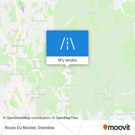 Route Du Nivolet plan