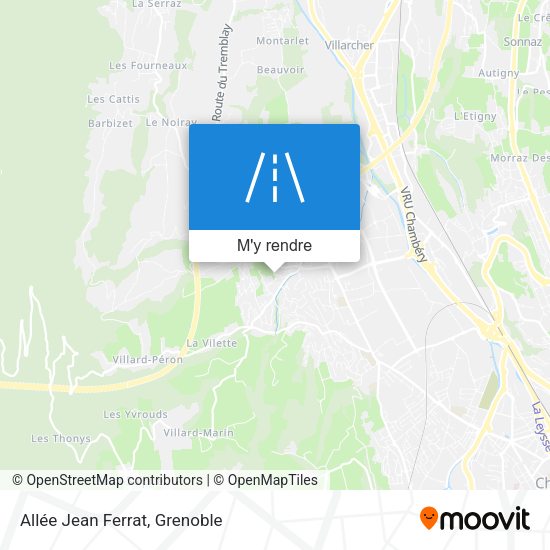Allée Jean Ferrat plan