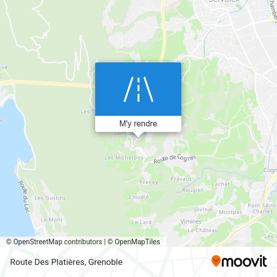 Route Des Platières plan