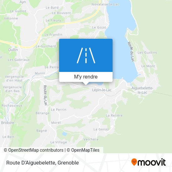 Route D'Aiguebelette plan