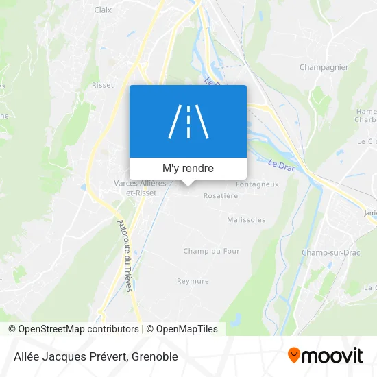 Allée Jacques Prévert plan