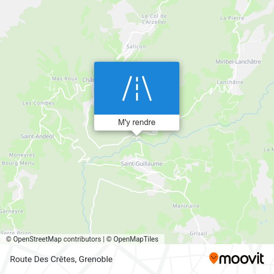 Route Des Crêtes plan