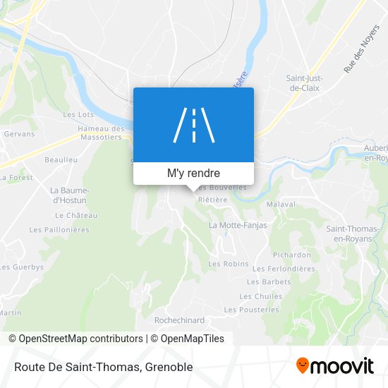 Route De Saint-Thomas plan