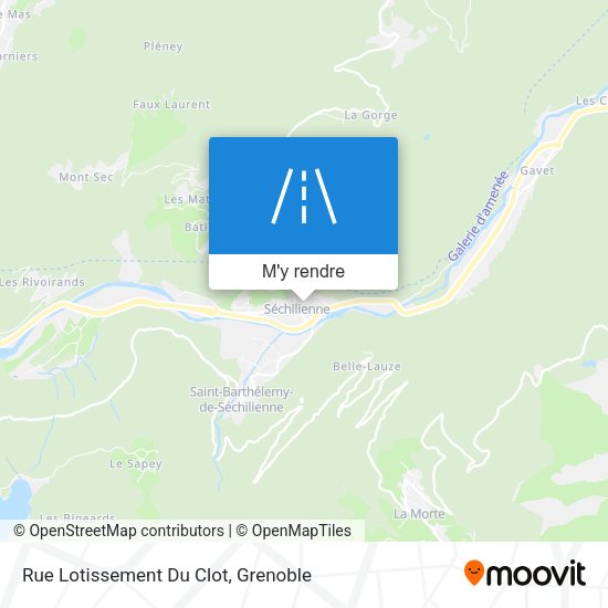 Rue Lotissement Du Clot plan