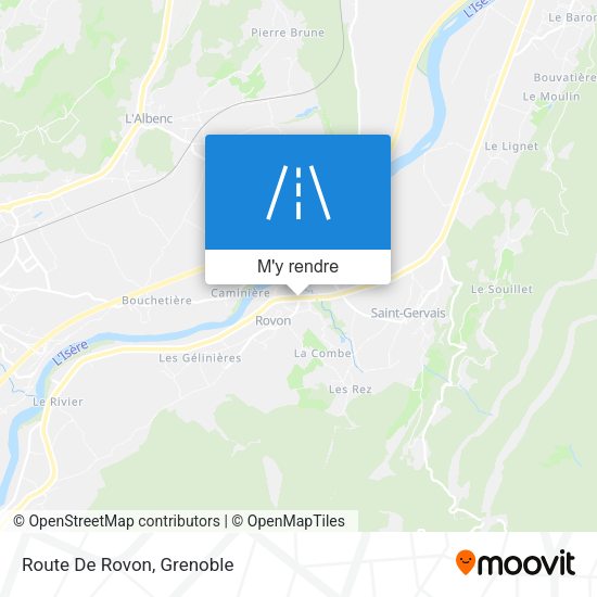 Route De Rovon plan