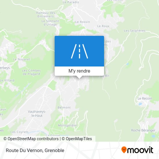 Route Du Vernon plan