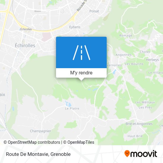 Route De Montavie plan