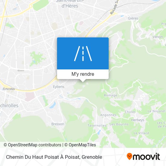 Chemin Du Haut Poisat À Poisat plan