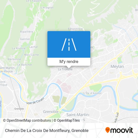 Chemin De La Croix De Montfleury plan