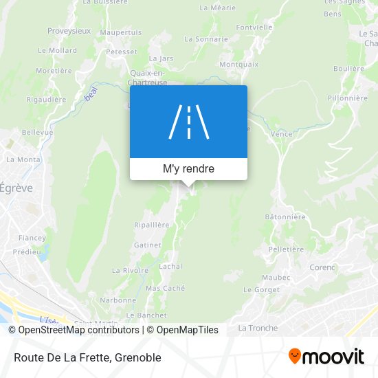 Route De La Frette plan