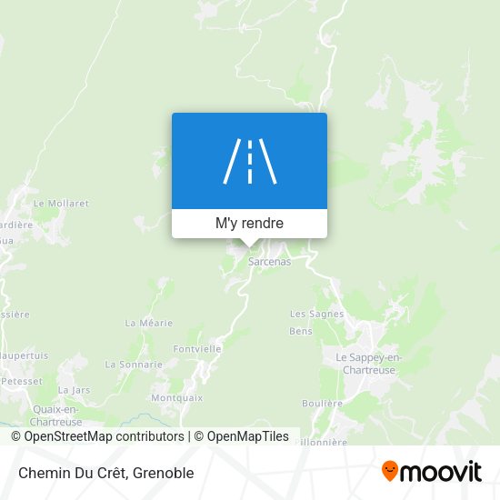 Chemin Du Crêt plan