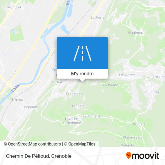 Chemin De Pélioud plan