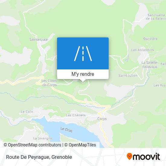 Route De Peyrague plan