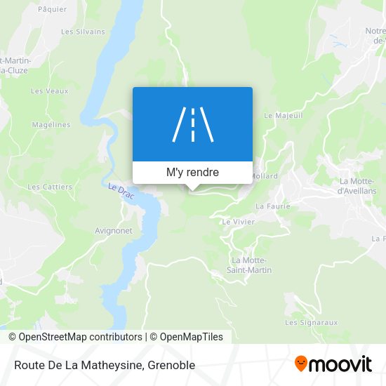 Route De La Matheysine plan