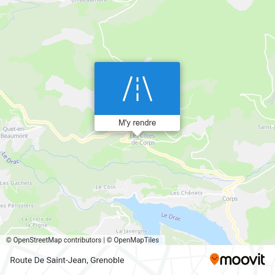 Route De Saint-Jean plan
