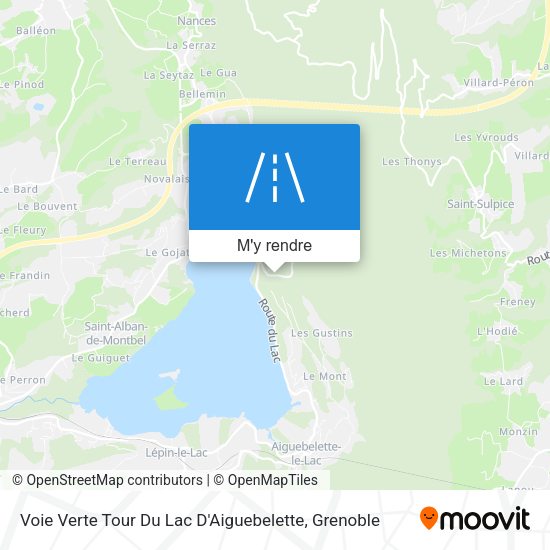 Voie Verte Tour Du Lac D'Aiguebelette plan
