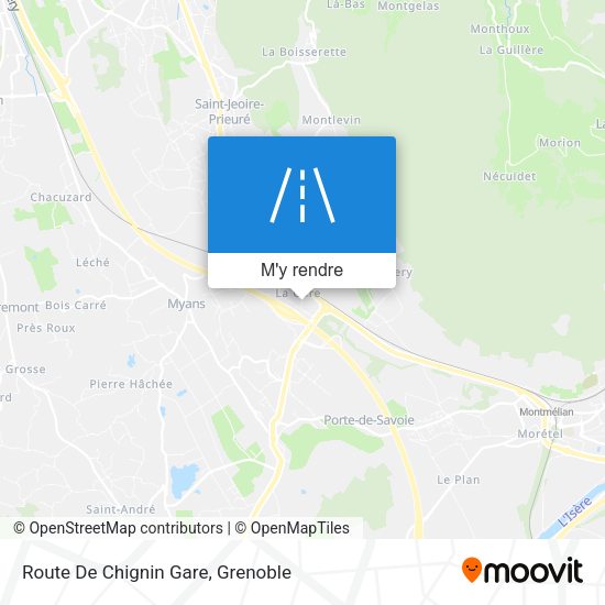 Route De Chignin Gare plan