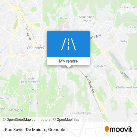 Rue Xavier De Maistre plan