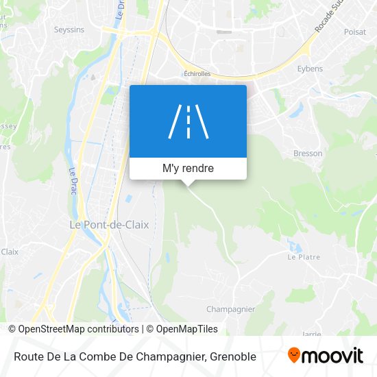 Route De La Combe De Champagnier plan