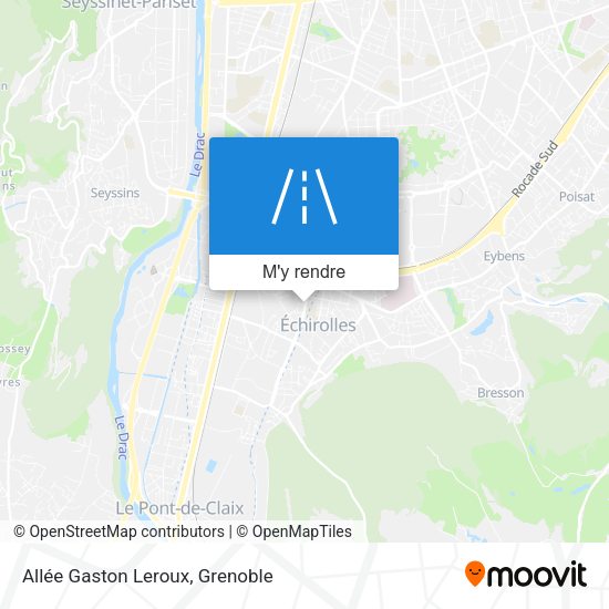 Allée Gaston Leroux plan