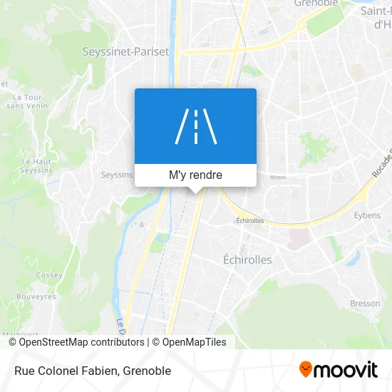 Rue Colonel Fabien plan