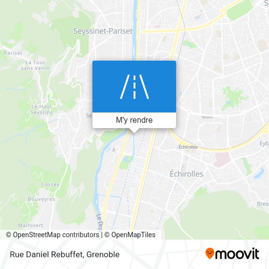 Rue Daniel Rebuffet plan