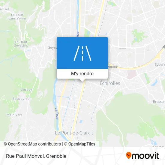 Rue Paul Monval plan