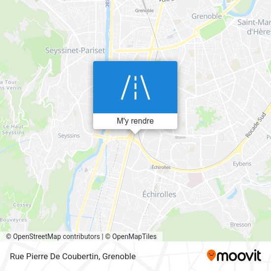 Rue Pierre De Coubertin plan