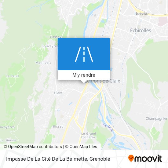Impasse De La Cité De La Balmette plan