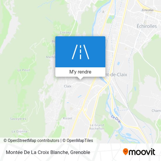 Montée De La Croix Blanche plan