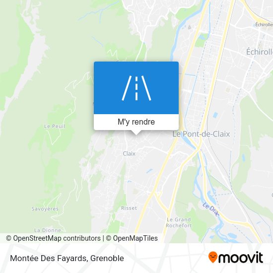 Montée Des Fayards plan