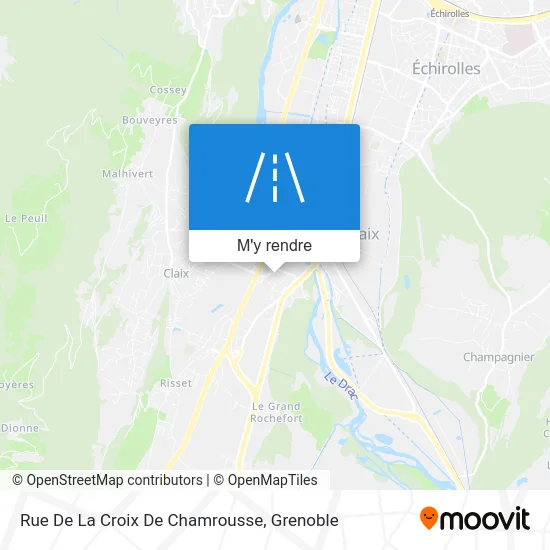 Rue De La Croix De Chamrousse plan