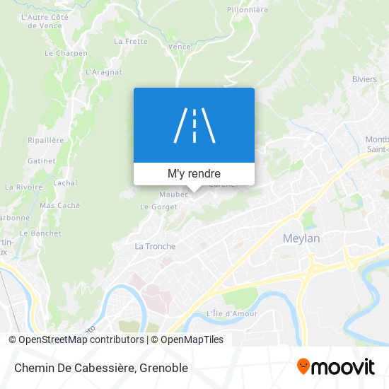 Chemin De Cabessière plan