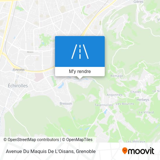 Avenue Du Maquis De L'Oisans plan