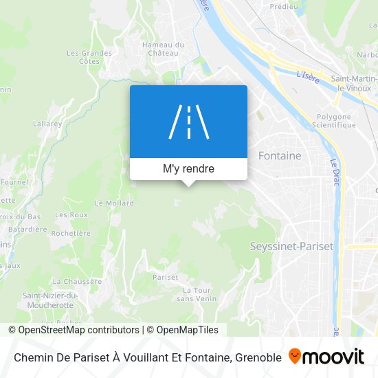 Chemin De Pariset À Vouillant Et Fontaine plan