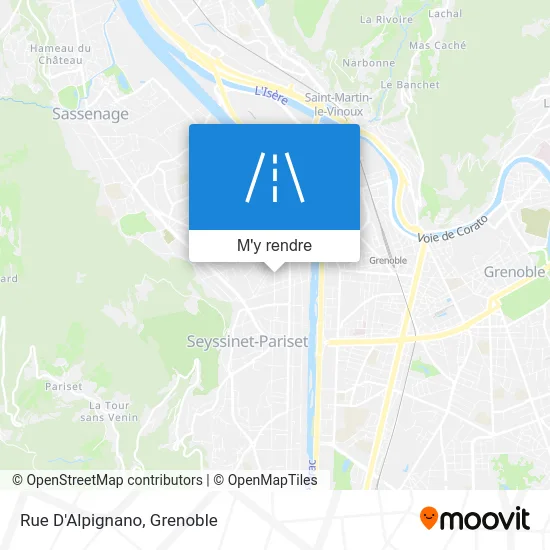 Rue D'Alpignano plan