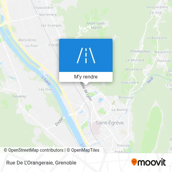 Rue De L'Orangeraie plan