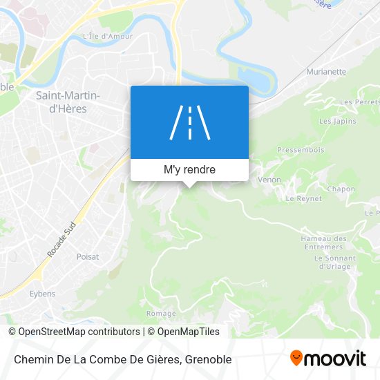 Chemin De La Combe De Gières plan