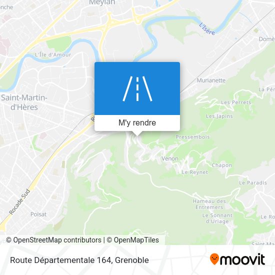 Route Départementale 164 plan