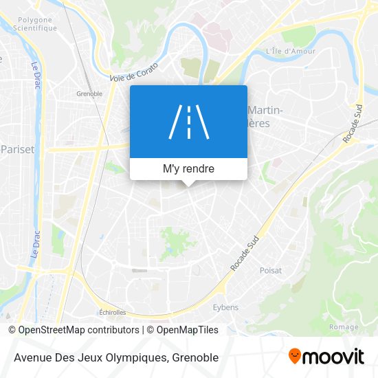Avenue Des Jeux Olympiques plan