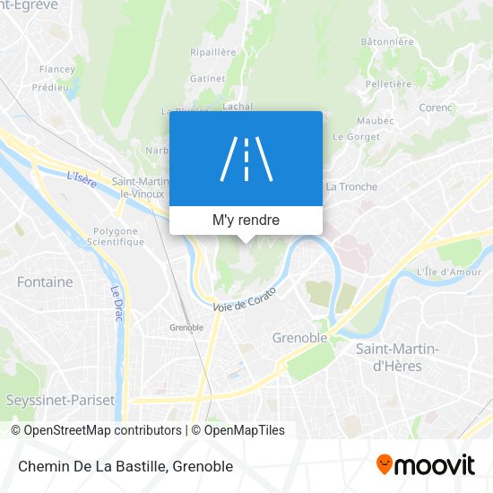 Chemin De La Bastille plan