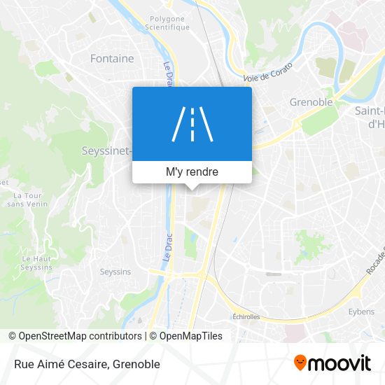 Rue Aimé Cesaire plan