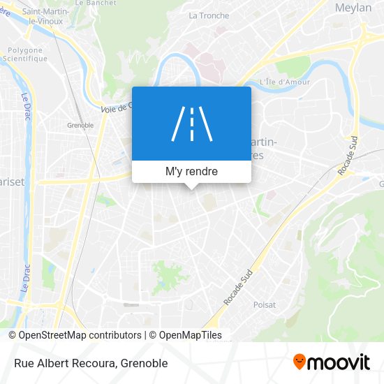 Rue Albert Recoura plan