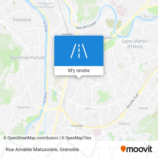 Rue Amable Matussière plan