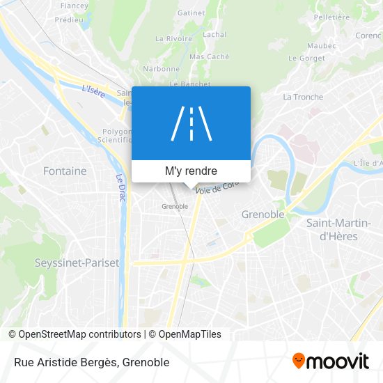 Rue Aristide Bergès plan