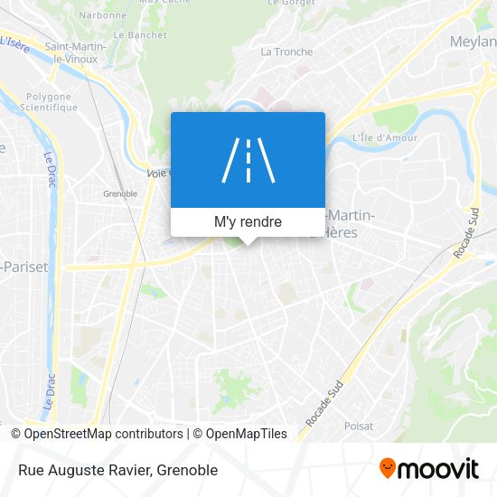 Rue Auguste Ravier plan