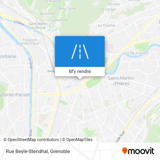 Rue Beyle-Stendhal plan