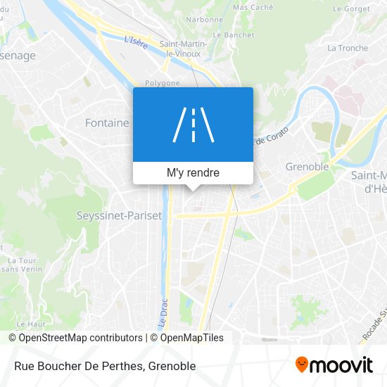 Rue Boucher De Perthes plan