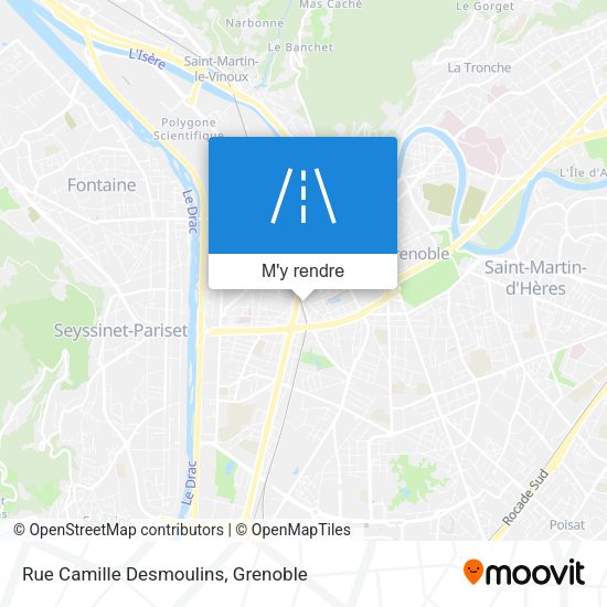 Rue Camille Desmoulins plan